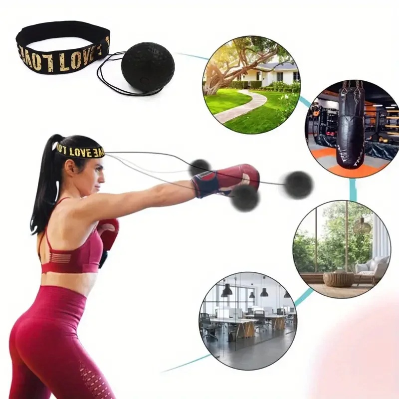 Sports Equipment Names - 1/3개입 복싱 스피드볼 헤드 마운트형 PU