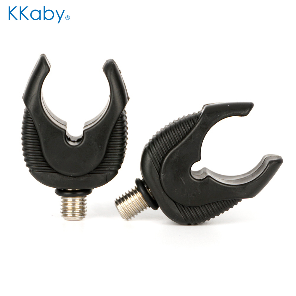 Lacrosse Stick Head - Kkaby 4개입 블랙 TPE 낚싯대 받침대