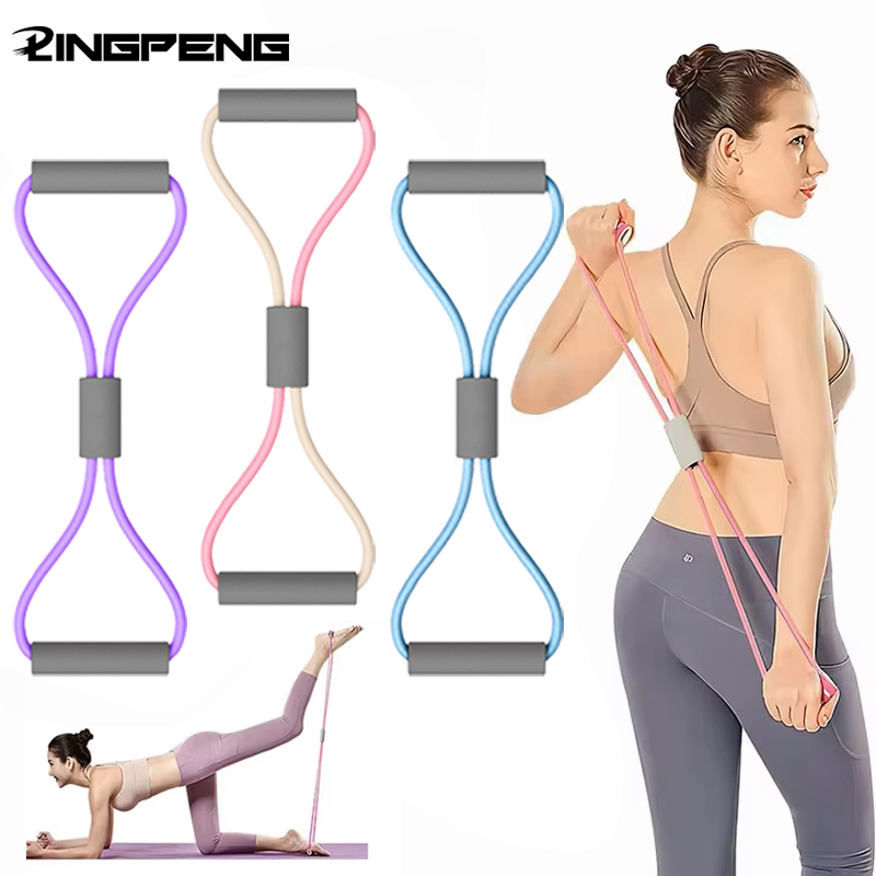 1개 홈짐 탄성 밴드 휴대용 피트니스 장비 8자형 텐션 - Sports Equipment Names 리뷰 및 가격