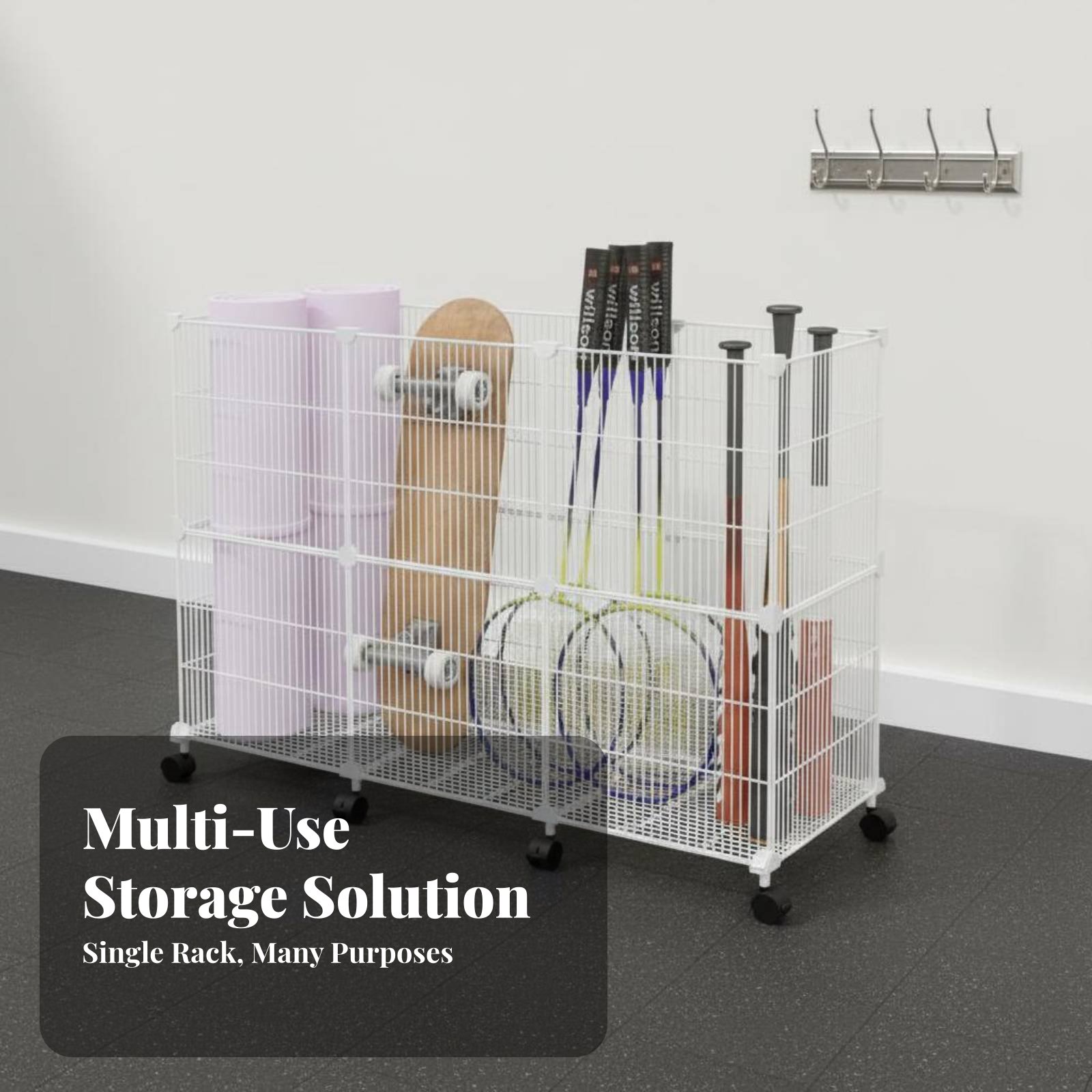 스포츠 장비 보관 카트, 견고한 스포츠 용품 정리대,  - Sports Equipment Rack 리뷰 및 가격