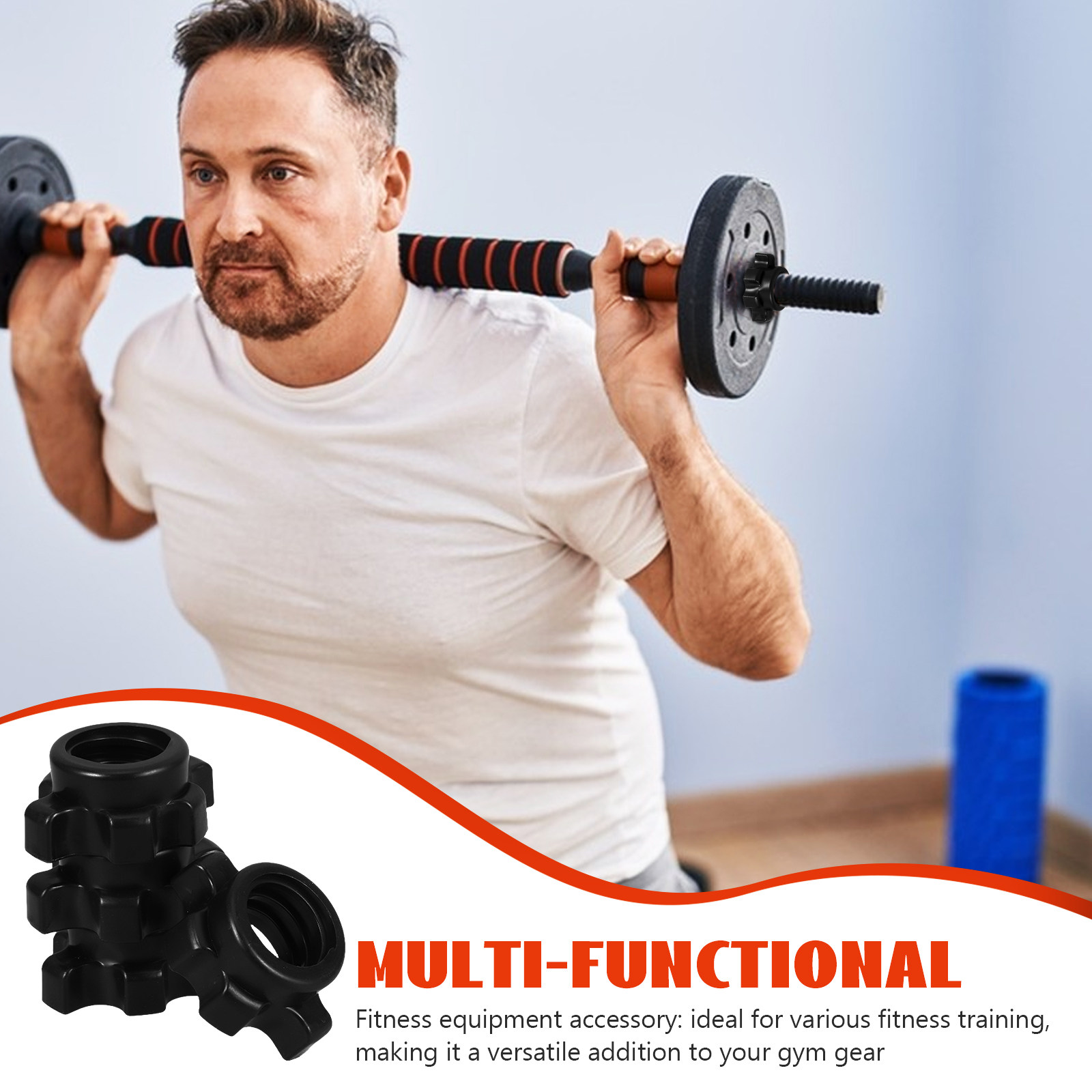 4개 플라스틱 너트 덤벨 바 고정 나사 바벨 안전 잠금 - Sports Equipment Names 리뷰 및 가격
